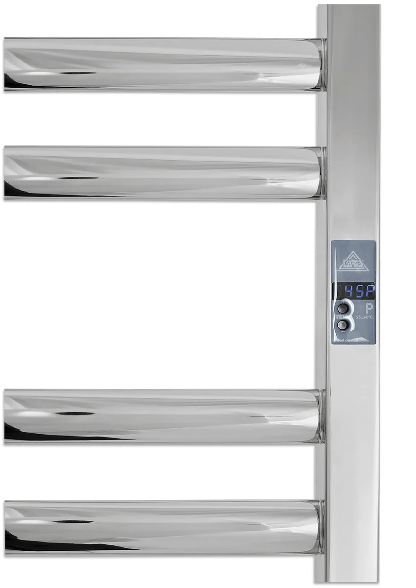 Grzejnik łazienkowy elektryczny Atlant Premium Electro 12 500×1200, przewód z prawej